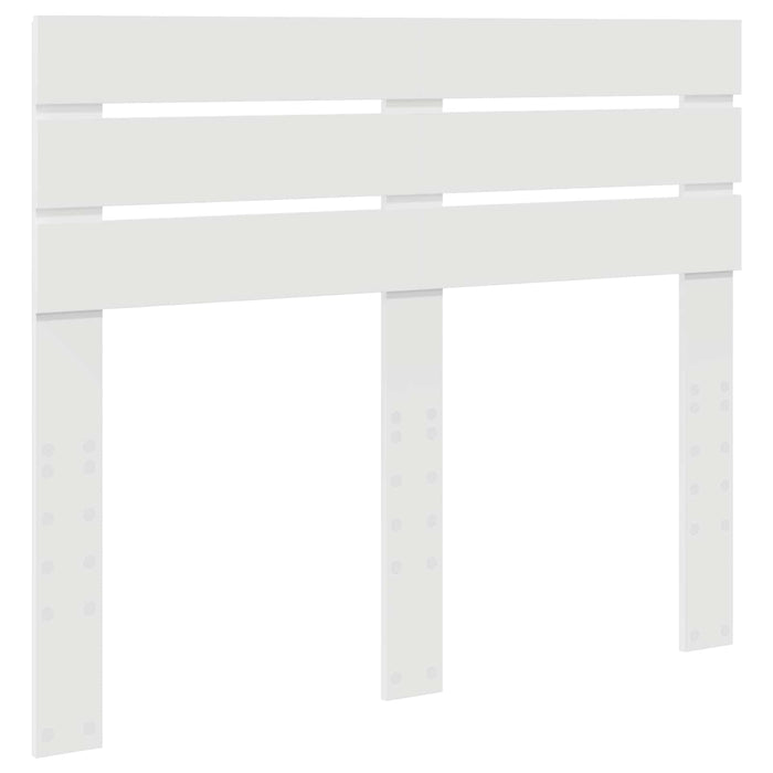 Cadru de pat cu headboard Alb 120 x 190 cm Lemn de pin masiv - WALTI WALTI