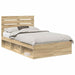 Cadru de pat cu headboard Sonoma 120 x 190 cm Lemn de pin masiv - WALTI WALTI