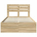 Cadru de pat cu headboard Sonoma 120 x 190 cm Lemn de pin masiv - WALTI WALTI