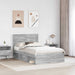 Cadru de pat Gri Sonoma 120 x 190 cm Lemn de pin masiv - WALTI WALTI