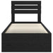 Cadru de pat cu headboard Negru 90 x 200 cm Lemn de pin masiv - WALTI WALTI