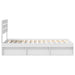Cadru de pat cu headboard Alb 90 x 190 cm Lemn de pin masiv - WALTI WALTI