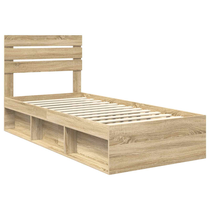 Cadru de pat cu headboard Sonoma 90 x 190 cm Lemn de pin masiv - WALTI WALTI
