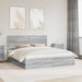 Cadru de pat cu sertar Gri Sonoma 200 x 200 cm Lemn Ingineresc - WALTI WALTI