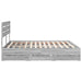 Cadru de pat cu sertar Gri Sonoma 200 x 200 cm Lemn Ingineresc - WALTI WALTI