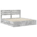 Cadru de pat Gri din beton 180 x 200 cm Lemn Ingineresc - WALTI WALTI