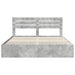 Cadru de pat Gri din beton 180 x 200 cm Lemn Ingineresc - WALTI WALTI