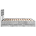 Cadru de pat Gri din beton 160 x 200 cm Lemn Ingineresc - WALTI WALTI
