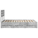 Cadru de pat Gri din beton 135 x 190 cm Lemn Ingineresc - WALTI WALTI