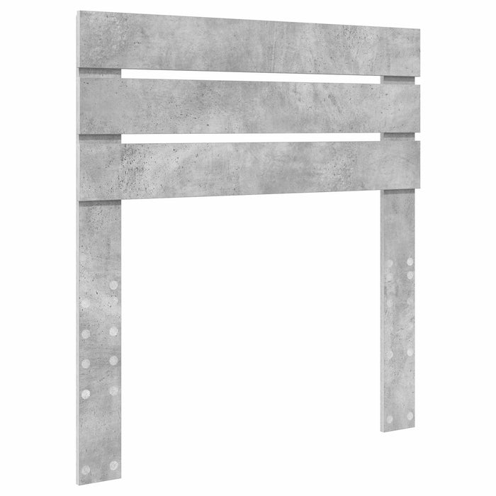 Cadru de pat Gri din beton 90 x 190 cm Lemn Ingineresc - WALTI WALTI