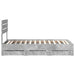 Cadru de pat Gri din beton 90 x 200 cm Lemn Ingineresc - WALTI WALTI