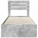 Cadru de pat Gri din beton 75 x 190 cm Lemn Ingineresc - WALTI WALTI
