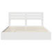 Pat cu storage cu headboard Alb 180 x 200 cm Lemn compozit - WALTI WALTI