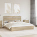 Pat cu storage Stejar Sonoma 180 x 200 cm Lemn compozit - WALTI WALTI