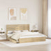 Pat cu storage Stejar Sonoma 180 x 200 cm Lemn compozit - WALTI WALTI