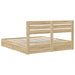 Pat cu storage Stejar Sonoma 180 x 200 cm Lemn compozit - WALTI WALTI