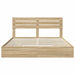 Pat cu storage Stejar Sonoma 180 x 200 cm Lemn compozit - WALTI WALTI