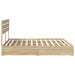 Pat cu storage Stejar Sonoma 180 x 200 cm Lemn compozit - WALTI WALTI