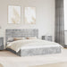 Pat cu storage Gri din beton 180 x 200 cm Lemn compozit - WALTI WALTI