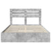 Pat cu storage Gri din beton 150 x 200 cm Lemn compozit - WALTI WALTI
