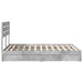 Pat cu storage Gri din beton 150 x 200 cm Lemn compozit - WALTI WALTI