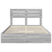 Pat cu storage cu sertar Gri Sonoma 140 x 200 cm Lemn compozit - WALTI WALTI