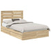 Pat cu storage Stejar Sonoma 135 x 190 cm Lemn compozit - WALTI WALTI