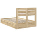 Pat cu storage Stejar Sonoma 120 x 200 cm Lemn compozit - WALTI WALTI