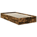 Pat cu storage Stejar fumuriu 100 x 200 cm Lemn compozit - WALTI WALTI