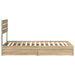 Pat cu storage Stejar Sonoma 90 x 200 cm Lemn compozit - WALTI WALTI