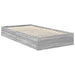 Pat cu storage cu sertar Gri Sonoma 90 x 200 cm Lemn compozit - WALTI WALTI