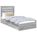 Pat cu storage cu sertar Gri Sonoma 90 x 190 cm Lemn compozit - WALTI WALTI
