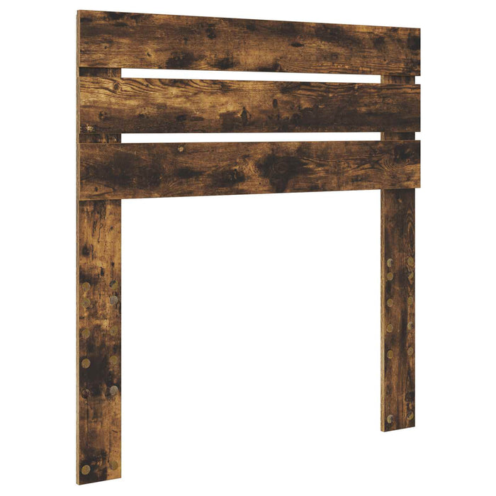 Pat cu storage Stejar fumuriu 75 x 190 cm Lemn compozit - WALTI WALTI