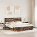 Cadru de pat cu sertar cu headboard cu depozitare Lemn compozit - WALTI WALTI