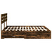 Cadru de pat cu sertar cu headboard cu depozitare Lemn compozit - WALTI WALTI