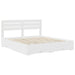 Cadru de pat cu sertar cu headboard cu depozitare Lemn compozit - WALTI WALTI