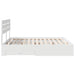 Cadru de pat cu sertar cu headboard cu depozitare Lemn compozit - WALTI WALTI