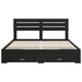 Cadru de pat cu sertar cu headboard cu depozitare Lemn compozit - WALTI WALTI