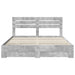 Cadru de pat cu sertar cu headboard cu depozitare Lemn compozit - WALTI WALTI