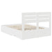 Cadru de pat cu sertar cu headboard cu depozitare Lemn compozit - WALTI WALTI