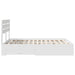 Cadru de pat cu sertar cu headboard cu depozitare Lemn compozit - WALTI WALTI