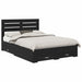 Cadru de pat cu sertar cu headboard cu depozitare Lemn compozit - WALTI WALTI