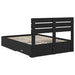 Cadru de pat cu sertar cu headboard cu depozitare Lemn compozit - WALTI WALTI