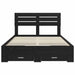 Cadru de pat cu sertar cu headboard cu depozitare Lemn compozit - WALTI WALTI