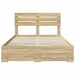 Cadru de pat cu sertar cu headboard cu depozitare Lemn compozit - WALTI WALTI