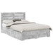 Cadru de pat cu sertar cu headboard cu depozitare Lemn compozit - WALTI WALTI