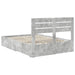 Cadru de pat cu sertar cu headboard cu depozitare Lemn compozit - WALTI WALTI