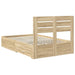 Cadru de pat cu sertar cu headboard cu depozitare Lemn compozit - WALTI WALTI