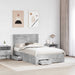 Cadru de pat cu sertar cu headboard cu depozitare Lemn compozit - WALTI WALTI