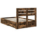 Cadru de pat cu sertar cu headboard cu depozitare Lemn compozit - WALTI WALTI